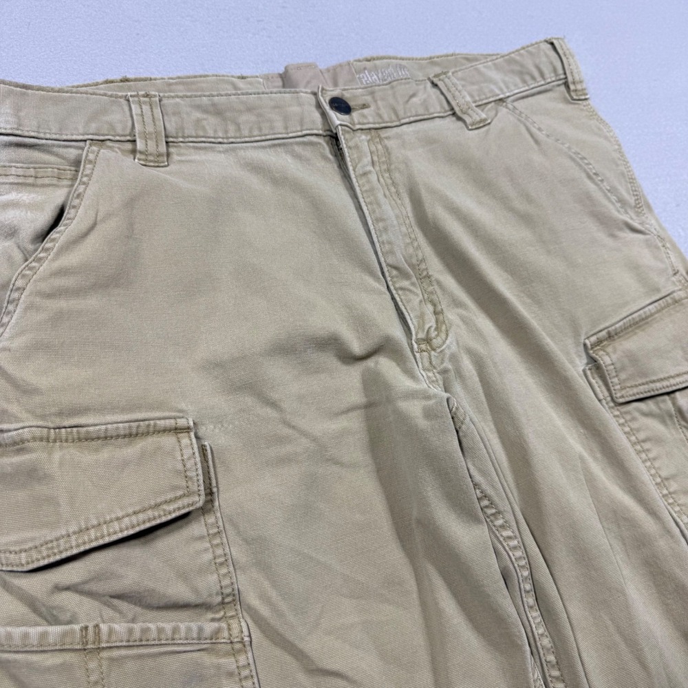 Carhartt Mens Relaxed Fit Cargo Shorts Tan Khaki Cotton Canvas Workwear 36